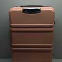 Kono 28 Inch Luggage Expandable Suitcase with Spinner Wheels TSA Lock Lightweight PC+ABS Hardside Large Checked Luggage Durable Rolling Suitcase Nude/Rose Pink