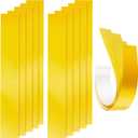 Fabbay Zero Gap Woodworking Tape for More Accurate Cuts On Miter Saw Table Saw PVC Self Adhesive Strips for Positioning Wood Cutting, 2 x 14 Inch, Yellow (10 Pcs)