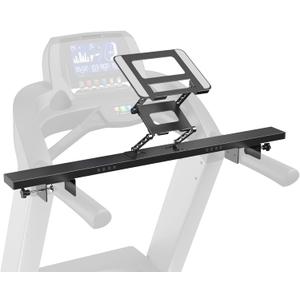 Treadmill Desk Attachment, Universal Treadmill Laptop Holder - Adjustable Height & Width Aluminum Laptop Stand for Treadmill, Black
