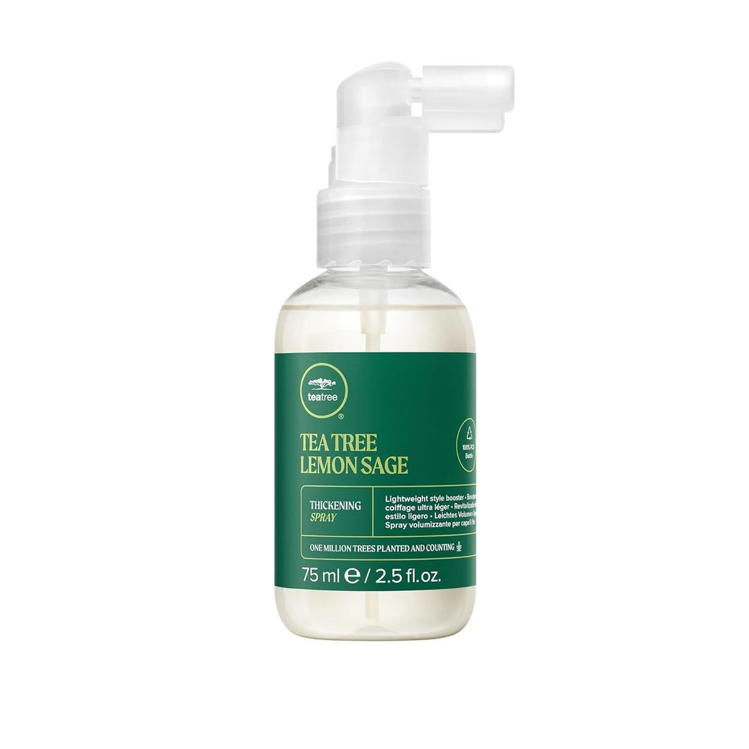 Tea Tree Lemon Sage Thickening Spray, Builds Body + Boosts Volume, For Fine Hair (2.5 Fl Oz (Pack of 1))