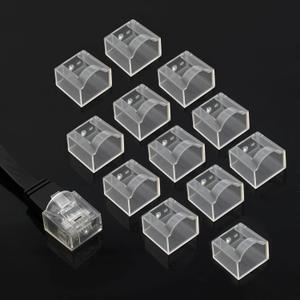 RJ45 Plug Protector Dust Covers 100 Pcs Transparent Click on/Lockable, Ethernet Plug Sheath Cable Plug Connector Cover for RJ45 CAT5e/Cat6/Cat7/Cat8 (Translucent)
