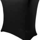 Rockville RSC5B Universal Black DJ Scrim Cloth Cover for X Stand+Carry Bag