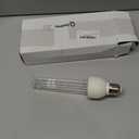 Qualirey 2 Pack UV Germicidal Light Bulb with Ozone, 25 Watt Replacement UVC Lamp E26 E27 110V, UV Light Bulb for Basement Bedroom Kitchen to Kill Germs, Bacteria, Kill Mites