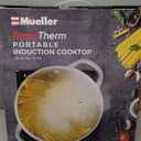 Mueller RapidTherm Portable Induction Cooktop, 1800W Hot Plate Electric Stove Top Burner. 8 Temp Levels, Auto-Off & Pot Detection, LED Display, Child Lock, 4 Programs, Burners for Cooking