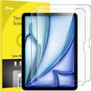 JETech Screen Protector for iPad Air 11-Inch M4/M3/M2 (2026/2025/2024), 9H Tempered Glass Film, HD Clear, 2-Pack