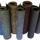 Rubber Cal Elephant Bark Floor Mat (3/16-Inch x 4 x 13-Feet, Black)