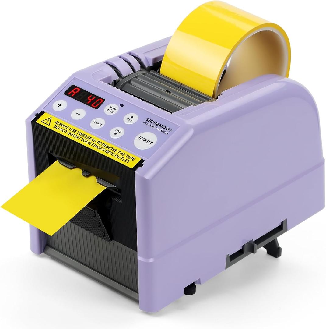 Ribbon Cutting Machine, Automatic Tape Dispenser, 6-60mm Width, 5-999mm Length, Ideal for Restaurants, Business & Home