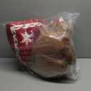 4 Pcs Christmas Throw Pillows Plush Gingerbread Men Gingerbread House Snowflake Shaped Pillow for Christmas Winter Holiday Party Outdoor Bedroom Cushion Decoration(Red)