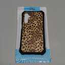 for Samsung Galaxy A15-5G Case with Screen Protector, Military Grade Drop Protection, Dual Layer Hybrid Shockproof Protection TPU Phone Case for Samsung A15 5G, Leopard Print