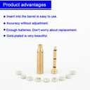 22LR Laser Bore Sight End Barrel, Red Dot Boresighter(3 Set Batteries)