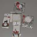 Remerry 5 Pcs 2025 Christmas Photo Ornaments Christmas Tree Snowflake Ornaments Family Holiday 2025 Xmas Picture Frame Ornament for Xmas Tree Home Decor(Giftbox)