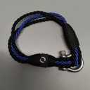 Mens Rope Bracelet - Stainless Steel Silver Shackle, Extremely Durable and Scratch Resistant Waterproof Paracord, Handmade, Nautical Wristband for Men (RoyalBlue), 3 Pieces