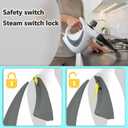 Handheld Pressurized Steam Cleaner with 12 pcs Accessories, Portable Steamer for Cleaning, Steam Cleaner for Home Use, Steamer for Cleaning Car, Furniture, Floor, Upholstery, Grout and Tile, Deep Gray