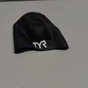 TYR Adult Wrinkle Free Silicone Swim Cap for Drag Reduction and Hair Protection (Black)