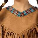 Fun World girls Native American (Medium 8 - 10, Brown)