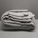 CozyLux Queen Comforter Set French Grey - Bed in a Bag Queen Size 7 Pieces, Luxury Soft Bed Set for All Seasons, Bedding Set with Down Alternative Comforter, Sheets, Pillowcases & Shams