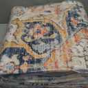 VK VKLIVING 5x7 Area Rug Washable Rugs for Living Room Rug Vintage Design Boho 5x7 Rug with Non Slip Living Room Rug Bedroom Carpet Stain Resistant, Home Decor, Vintage Harbor