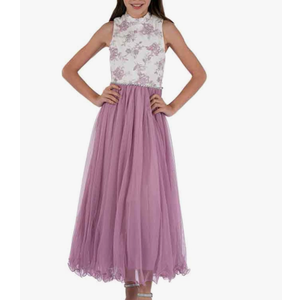 Speechless girls High Neck Full Length Party Dress Special Occasion Dress, 14, Pink