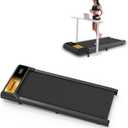 Walking Pad Treadmill, Under Desk Treadmill, Low Noise, 2.5 Hp with Maximum Capacity of 265 Lbs Treadmills for Home & Office, Walking Jogging Running Machine (Yellow)
