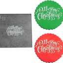 2 x Merry Christmas Small Acrylic Embosser for Cakes and Cupcakes- 1 Pack