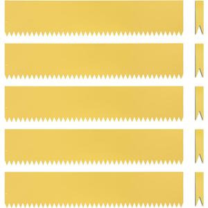 Landscape Edging Kit,6 PCS 40" L x 8" H Galvanized Bendable Metal Garden Edging for Lawn Yard, Coated Bendable Metal Strips, No-Dig Hammer-in Edging Border w/Clips,Champagne (8In, 20 FT)