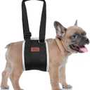 Adjustable Dog Lift Harness, Dog Sling for Large Dogs Lift Support and Rehab Harness for Weak Rear Legs, Soft Hind Leg Support Helps Senior, Injured, Disabled and After ACL Surgery Dogs, (Black, Small)