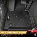Naibeve Floor Mats for Ford Ranger 2 Door SuperCab 2004-2010 | All Weather Custom Fit Floor Mats, Not for Regular Cab/4 Door Interior Protector accessories
