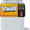 Vittles Vault Traditional Pet Food Storage Container For Dog Kibbles/Bird Seed/Oatmeal/Rice/Flour/Cereal, BPA Free Plastic, Sealed Airtight For Cat Food, Up To 50 lb, Made in USA, With Scoop, Gray