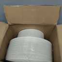PULOTE 100PCS Ivory Plastic Plates - Cream Plastic Disposable Heavy Duty for Party & Wedding - Include 50 Each (Dinner & Dessert) Plates