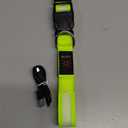 Vizpet LED Dog Collar, Light Up Dog Collar Adjustable USB Rechargeable Super Bright Safety Light Glowing Collars for Dogs(Medium,Green) (Medium[14.96-19.68 inch])