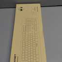 TECKNET Wireless Keyboard, 2.4G Silent Full-Size USB Keyboard with Number Pad, Ergonomic Keys & Adjustable Feet, Compatible with Laptop, PC, Desktop, Notebook, Windows 11/10/8/7 Black