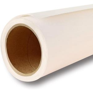 Seamless Photogrphy Background Paper, Paper Backdrop Roll for Photoshoot, 53" x16', Ivorine, Egg Nog