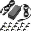 QFA 90W Universal Laptop Charger AC Adapter Compatible with Lenovo HP Dell Acer Asus Samsung IBM Sony Fujitsu Gateway Notebook Ultrabook Chromebook Computer Charger Power Supply Cord with 15 Tips