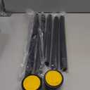 Black Shower Curtain Rod 31 to 80 Inch,1 Inch Diameter Adjustable Spring Tension Stainless Steel Telescoping Rod,Easy Install,No Rust