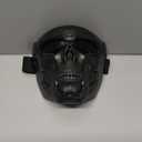 Motorcycle Face Mask Full Face,Dirt Bike Goggles Motocross, ATV, Offroad, Riding Racing Goggles for Men Women (Skull-greyLens)