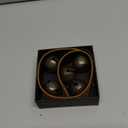 Vintage Hanging Sleigh Bell for Door Knob,5 Loud Jingle Bells on Crazy Horse Leather Belts,Dogbells for Training,Christmas Bells for Holiday Home Decor(Brongze Bells)