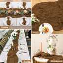 2 Pack 10 Ft Cheesecloth Table Runner Dark Brown Gauze Long Table Runners Boho Gauze Cheese Cloth Table Runner Rustic Sheer Runner for Wedding Party Table Decor ( 35 x 120 Inch )