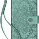 Ateeky Wallet Case for iPhone 14 Pro Max, [RFID Blocking] Protective PU Leather Flip Cover with Card Slot Cash Pocket for 14 Pro Max (Green)