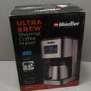 Mueller Ultra Brew Thermal Coffee Maker, 8 cup (34oz) Carafe, Keep Warm, Auto Shut-Off, LCD Display Coffee Machine, Programmable, Delay Brew Function, Stainless Steel