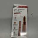 Facial Hair Remover for Women Face, 4 in 1 Electric Eyebrow Trimmer for Nose Neck Leg Arm Armpit Bikini Hair with USB Cable