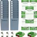 uPunch HN3500 Advanced Time Clock Bundle for Small Business: Complete Employee Time Tracking System with 100 Time Cards, 2 Racks, 2 Ribbons, and 6 Keys