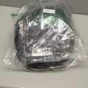 downluxe Bistro Chair Cushions for Patio Furniture, Water-Resistant Round Outdoor Chair Cushions Set of 2 with Non-Slip Ties, 15" x 15", Black