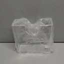 Clear Acrylic Napkin Holder for Table, Elegant Non-Slip Guest Towel Tray for Bathroom, Waterproof Vertical Tissue Dispenser for Kitchen, Dining, Bar, Office or Restaurant Square with rounded corners