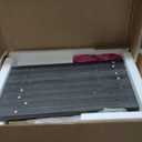 SICOTAS Rattan Nightstand, Rattan Decor Drawer with Brass Knobs Night Stand Bedside Table Boho End Tables Side Tables with Storage Shelf for Bedroom,Small Space (Obsidian)