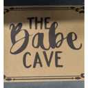 Jec&Smis Welcome Mat The Babe Cave Door Mats for Home Entrance Funny Doormat, Coir Fiber Outdoor Doormats for Entrance Anti-Slip PVC Backing 18" x 30"