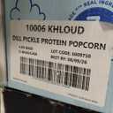 Khloud Protein Popcorn - Dill Pickle - 7g Protein Snacks for Adults & Kids - Flavored Popcorn Made with Real Ingredients & Milk Protein Isolate - Non-GMO, Gluten-Free, Kosher - 4oz, 12pk, BB Date: 08/09/26