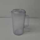 G.E.T. Heavy-Duty 1 Gallon Plastic Pitcher with Lid, Clear, BPA Free