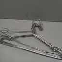 Coat Hangers 40 Pack Clothes Hangers, Seropy Metal Hanger Heavy Duty Wire Hangers with Non Slip Notch, Ultra Thin Stainless Steel Hanger Space Saving Clothing 16.5 Inch (Silver)