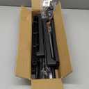 SONGMICS Shoe Rack, 3-Tier Shoe Organizer, Metal Storage Shelf, Upright or Upside Down, for 4-8 Pairs, Stackable, for Entryway, 11.8 x 16.7 x 21.5 Inches, Black ULSA003B01