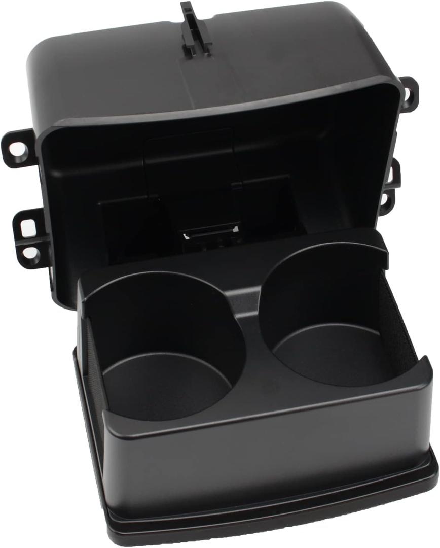 Center Console Cup Holder for Rear Passengers Compatible with 2011-2019 Ford Explorer Replaces for: GB5Z-7813562-BA GB5Z7813562BA Black